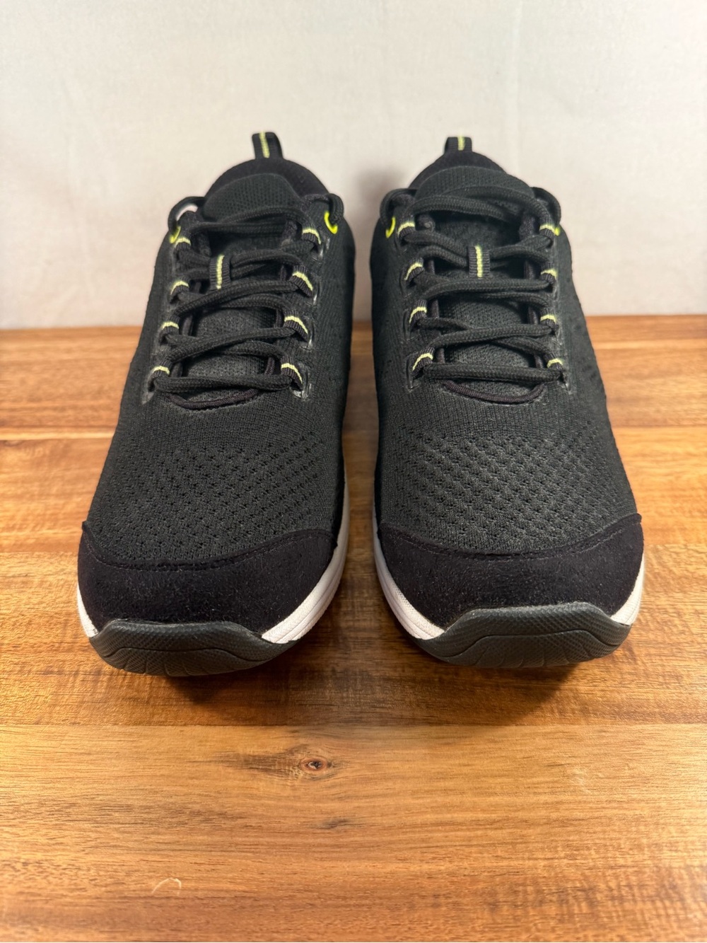 Orthofeet Women's Orthopedic Coral Stretch Knit Walking Sneaker, Black Size 10W